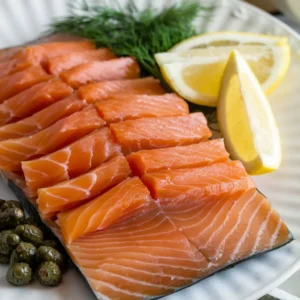 How is smoked salmon made?