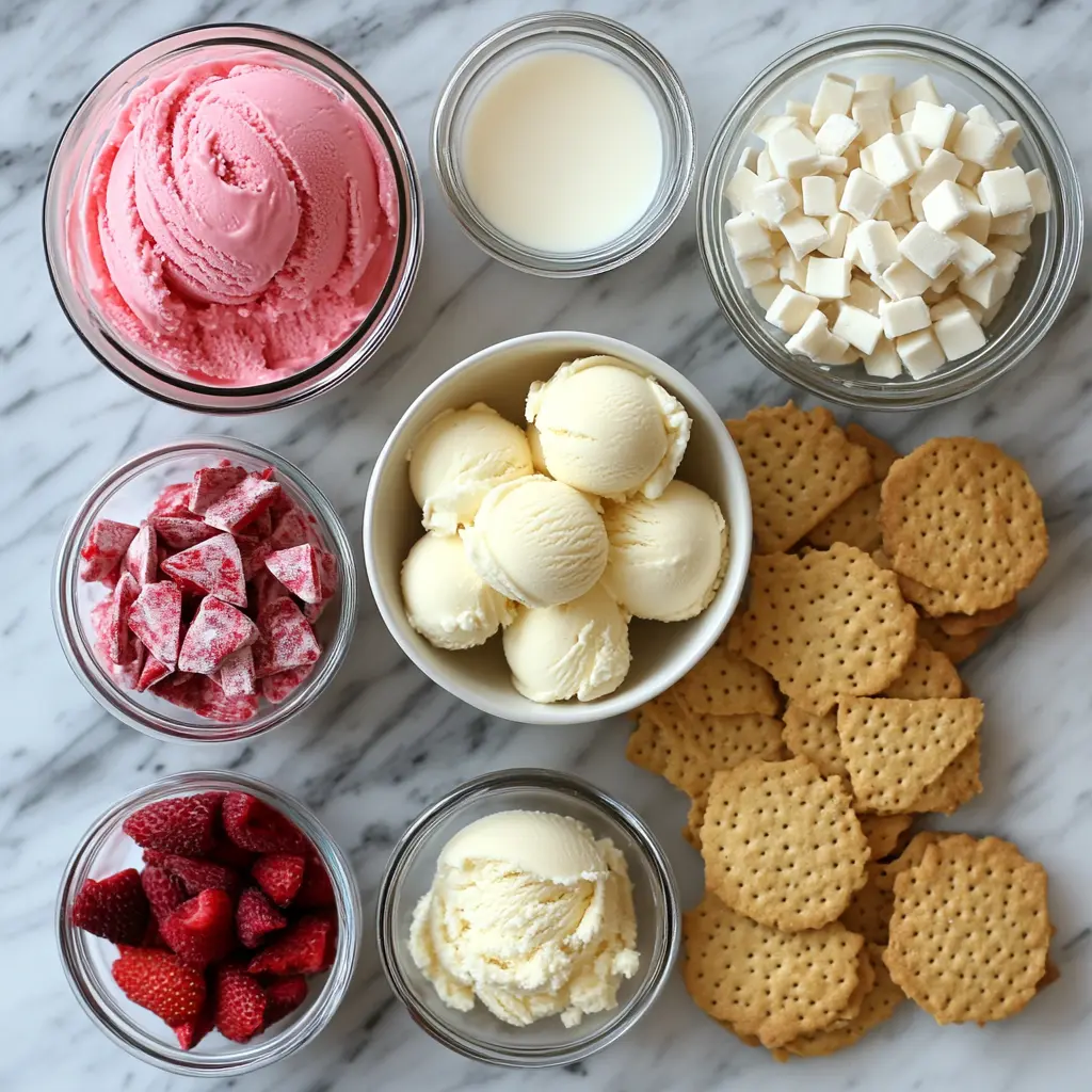 Strawberry Shortcake Ice Cream Sandwiches ingredients