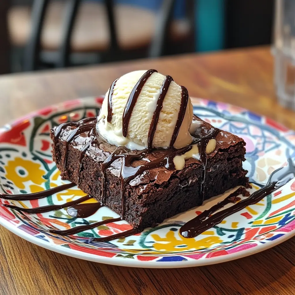 Cottage cheese protein brownies on a plate