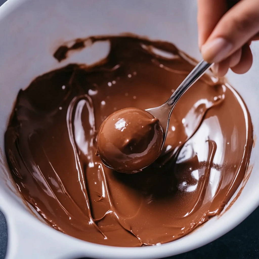 Rolling no bake brownie balls on tray